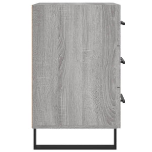 Κομοδίνο Γκρι Sonoma 40 x 40 x 66 εκ. από Επεξεργασμένο Ξύλο