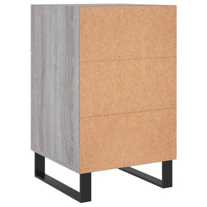Κομοδίνο Γκρι Sonoma 40 x 40 x 66 εκ. από Επεξεργασμένο Ξύλο