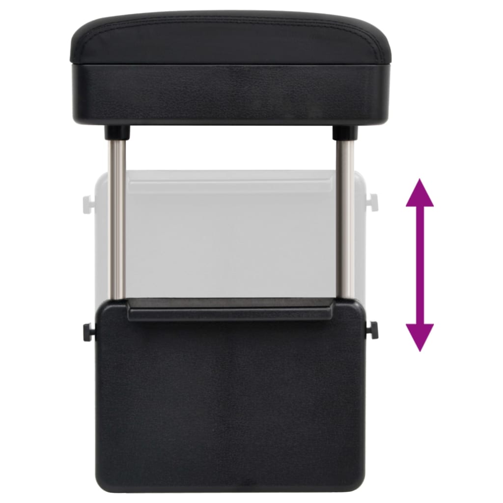 Τεμπέλης Αυτοκινήτου Γενικής Χρήσης Μαύρος 23x8x(30-38) εκ. ABS - Pakobazaar