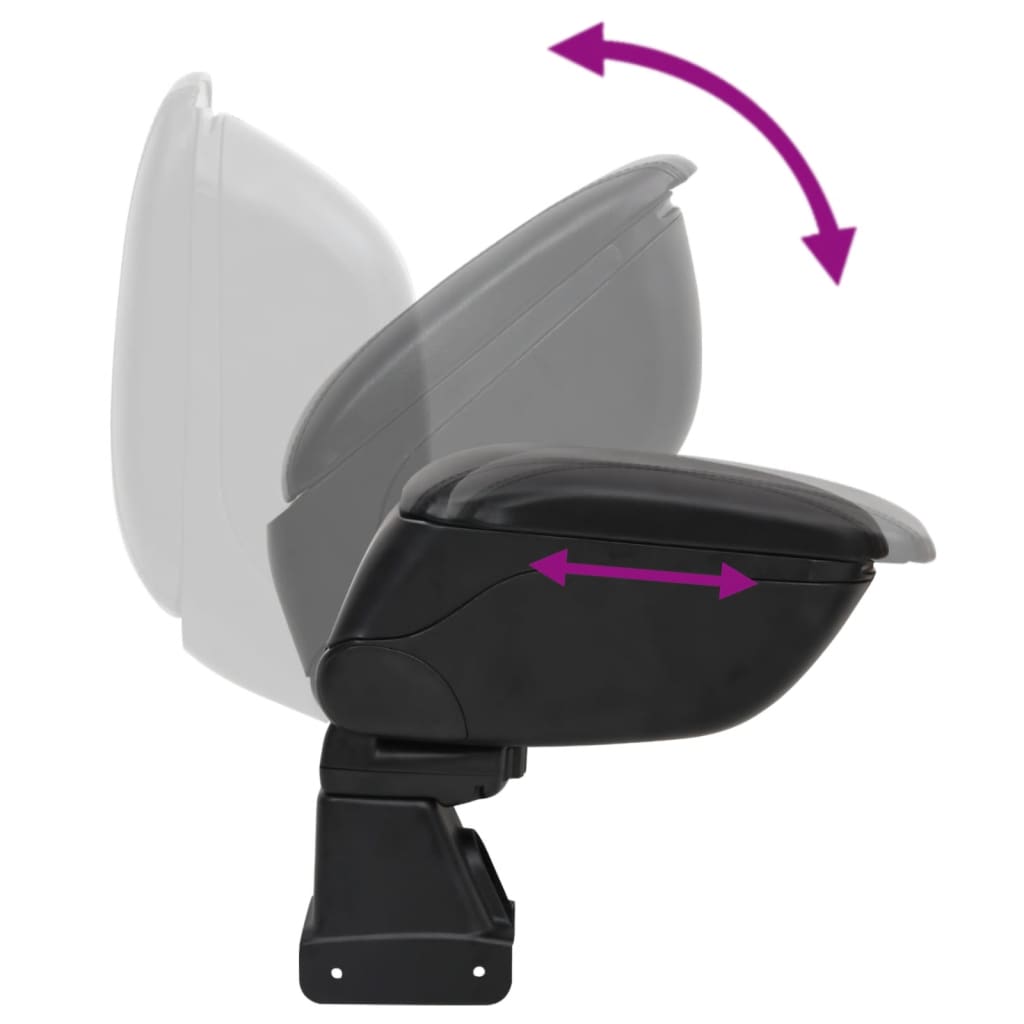 Τεμπέλης Αυτοκινήτου Μαύρος 13x31x(31-44) εκ. από ABS - PAKOBAZAAR