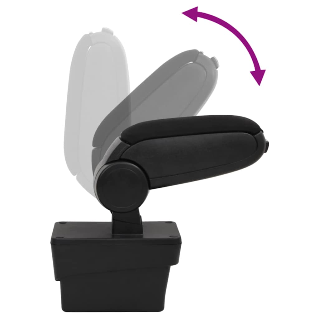 Τεμπέλης Αυτοκινήτου Μαύρος 17 x 40 x (31-49) εκ. από ABS - PAKOBAZAAR