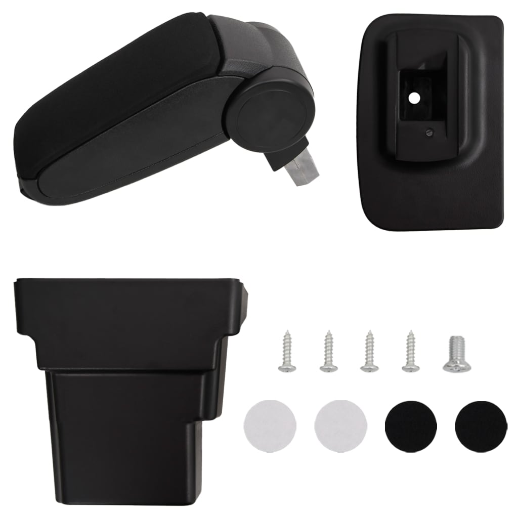 Τεμπέλης Αυτοκινήτου Μαύρος 17x32x(37-53) εκ. από ABS - Pakobazaar