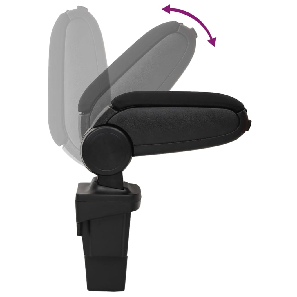 Τεμπέλης Αυτοκινήτου Μαύρος 17x32x(37-53) εκ. από ABS - Pakobazaar