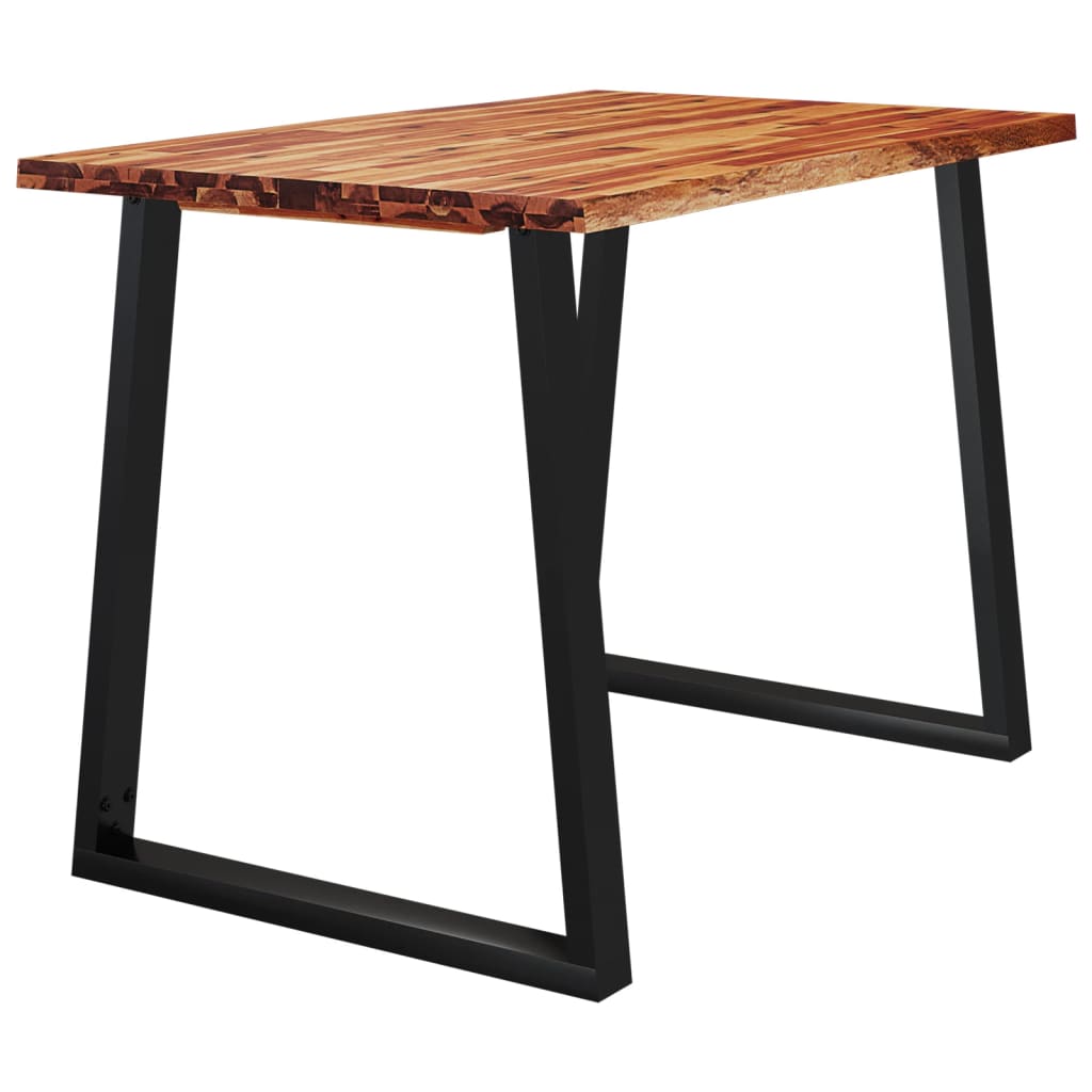 Τραπεζαρία με Live Edge 110x70x75 εκ. από Μασίφ Ξύλο Ακακίας - Pakobazaar