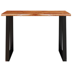 Τραπεζαρία με Live Edge 110x70x75 εκ. από Μασίφ Ξύλο Ακακίας - Pakobazaar