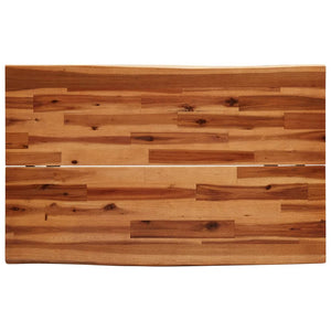 Τραπεζαρία με Live Edge 110x70x75 εκ. από Μασίφ Ξύλο Ακακίας - Pakobazaar