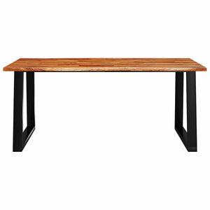 Τραπεζαρία με Φυσικό Περίγραμμα 180x90x75 εκ Μασίφ Ξύλο Ακακίας