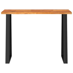 Τραπέζι Κονσόλα με Live Edge 110x35x80 εκ. Μασίφ Ξύλο Ακακίας