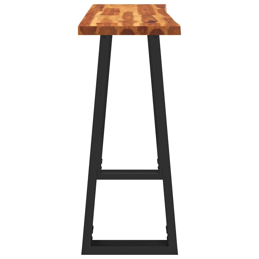 Τραπέζι Κονσόλα με Live Edge 110x35x80 εκ. Μασίφ Ξύλο Ακακίας