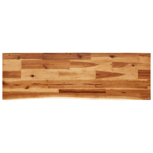 Τραπέζι Κονσόλα με Live Edge 110x35x80 εκ. Μασίφ Ξύλο Ακακίας