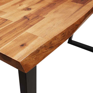 Τραπέζι Κονσόλα με Live Edge 110x35x80 εκ. Μασίφ Ξύλο Ακακίας