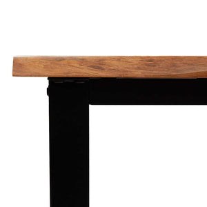 Τραπέζι Κονσόλα με Live Edge 110x35x80 εκ. Μασίφ Ξύλο Ακακίας