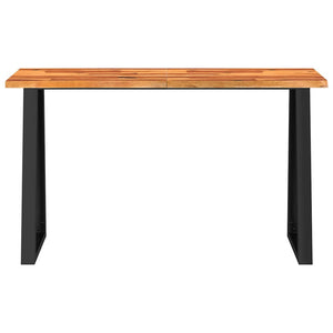Τραπέζι Κονσόλα με Live Edge 140x40x80 εκ. Μασίφ Ξύλο Ακακίας