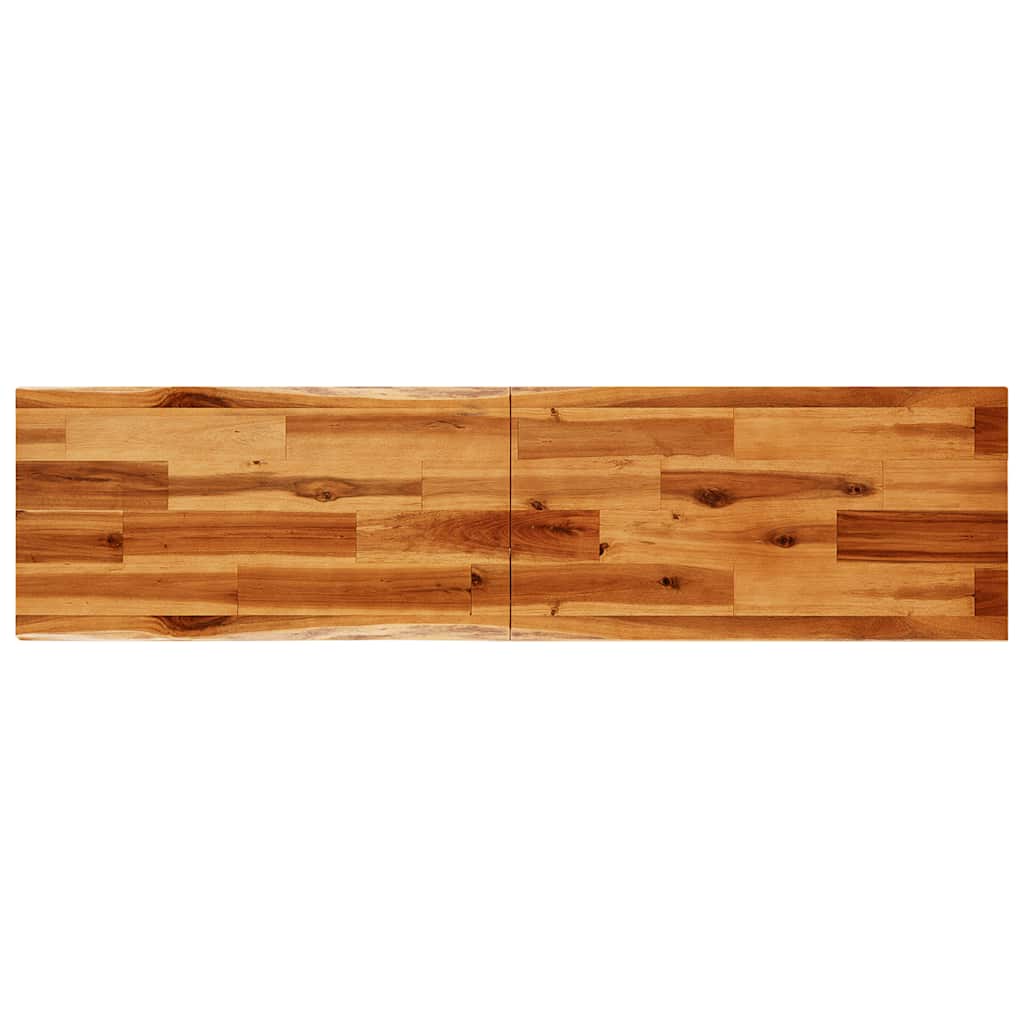 Τραπέζι Κονσόλα με Live Edge 140x40x80 εκ. Μασίφ Ξύλο Ακακίας