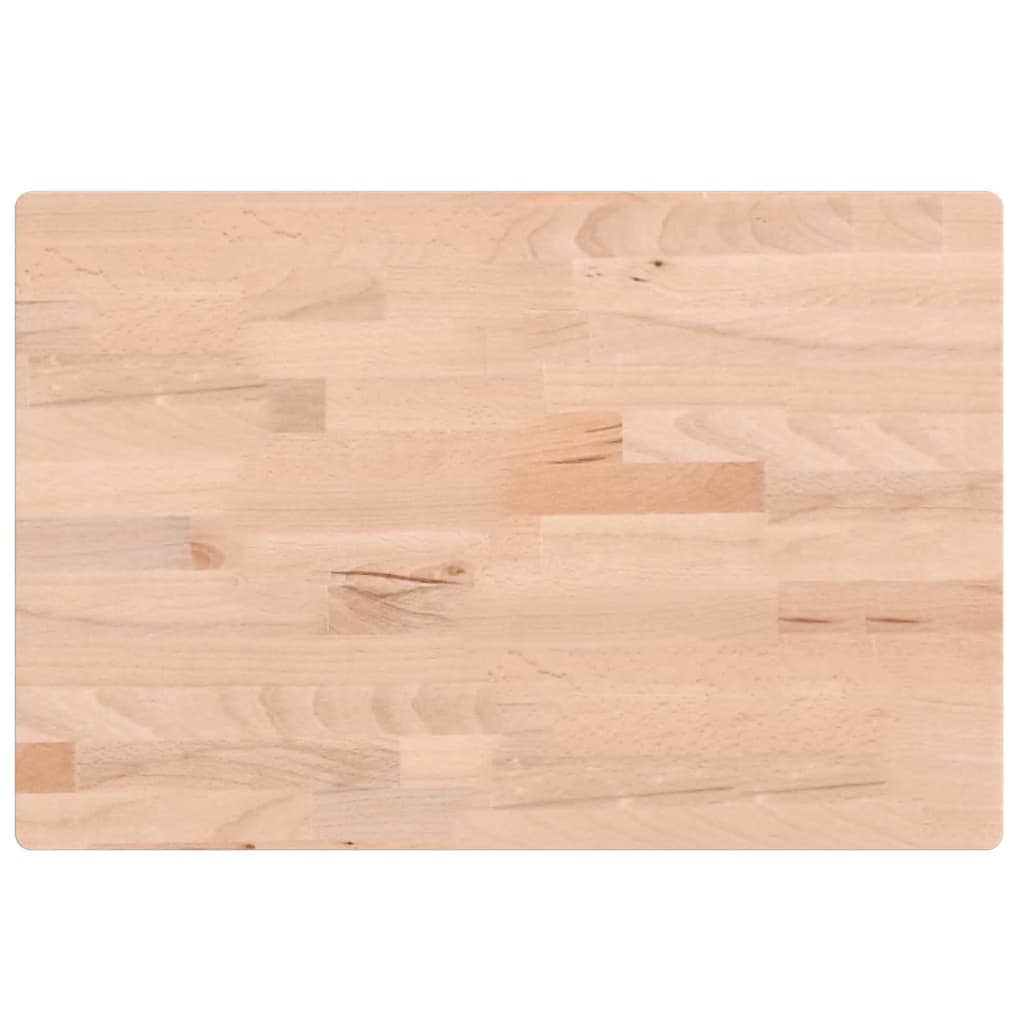 Επιφάνεια Τραπεζιού Ορθογώνια 60x40x2,5 εκ. Μασίφ Ξύλο Οξιάς