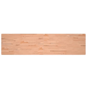 Πάγκος Εργασίας 220x55x81,5εκ. από Μασίφ Ξύλο Οξιάς και Μέταλλο