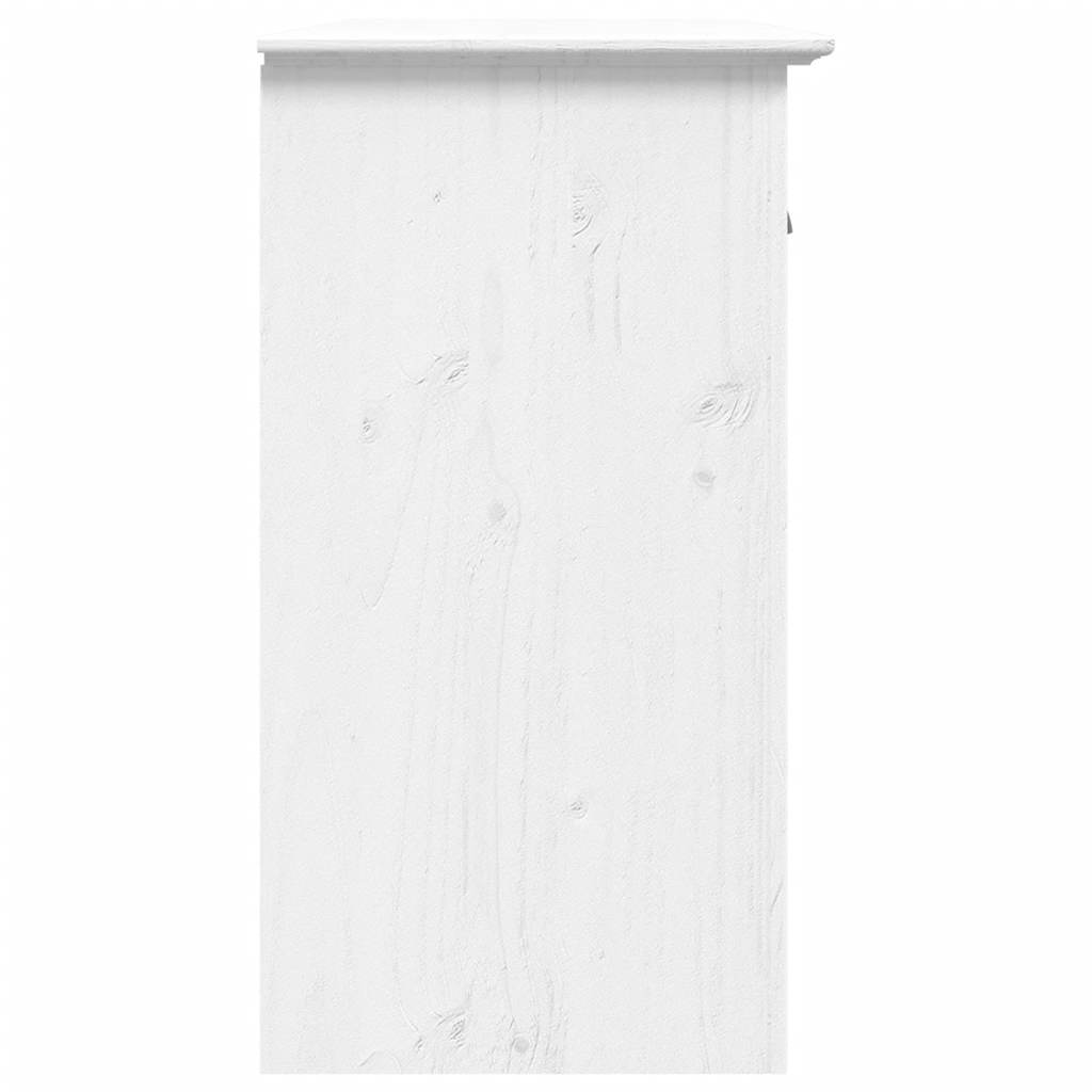 Μπουφές BODO Λευκός 115,5x44x80 εκ. από Μασίφ Ξύλο Πεύκου - Pakobazaar