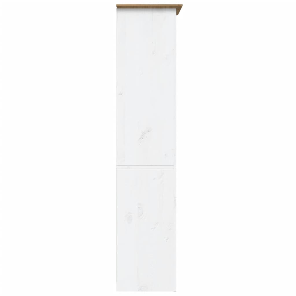 Βιβλιοθήκη BODO 5 Επ. Καφέ 82x40x173 εκ. από Μασίφ Ξύλο Πεύκου - Pakobazaar