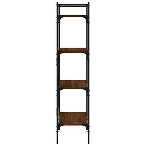 Βιβλιοθήκη 4 Επιπέδων Καφέ Δρυς 56x31,5x138,5 εκ. Επεξεργ. Ξύλο