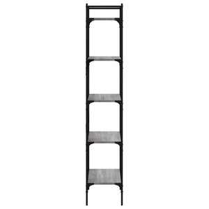 Βιβλιοθήκη 5 Επιπέδων Γκρι Sonoma 56x31,5x174 εκ. Επεξ. Ξύλο
