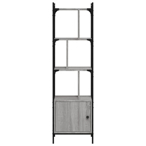 Βιβλιοθήκη με Πόρτα Γκρι Sonoma 44,5x30x154,5 εκ. Επεξ. Ξύλο