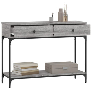 Τραπέζι Κονσόλα Γκρι Sonoma 100x34,5x75 εκ. Επεξεργασμένο Ξύλο