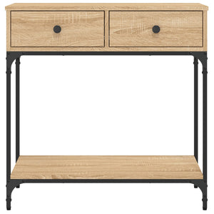 Τραπέζι Κονσόλα Sonoma Δρυς 75x34,5x75 εκ. Επεξεργασμένο Ξύλο