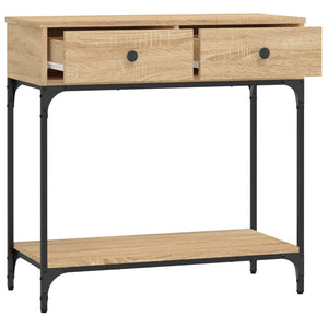 Τραπέζι Κονσόλα Sonoma Δρυς 75x34,5x75 εκ. Επεξεργασμένο Ξύλο