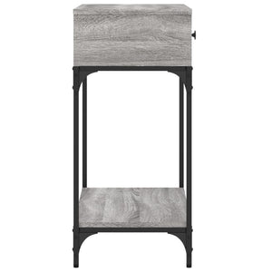Τραπέζι Κονσόλα Γκρι Sonoma 75x34,5x75 εκ. Επεξεργασμένο Ξύλο