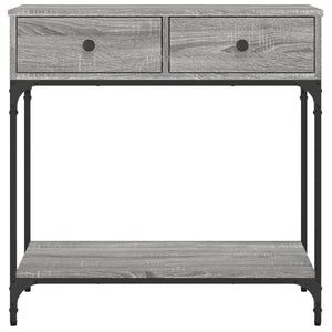 Τραπέζι Κονσόλα Γκρι Sonoma 75x34,5x75 εκ. Επεξεργασμένο Ξύλο