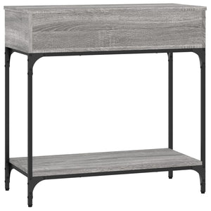 Τραπέζι Κονσόλα Γκρι Sonoma 75x34,5x75 εκ. Επεξεργασμένο Ξύλο