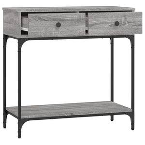 Τραπέζι Κονσόλα Γκρι Sonoma 75x34,5x75 εκ. Επεξεργασμένο Ξύλο