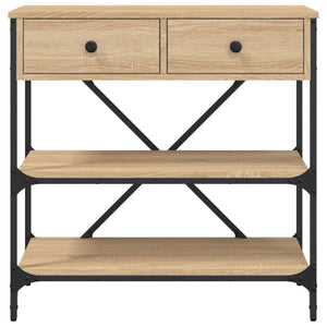 Τραπέζι Κονσόλα Sonoma Δρυς 75x34,5x75 εκ. Επεξεργασμένο Ξύλο