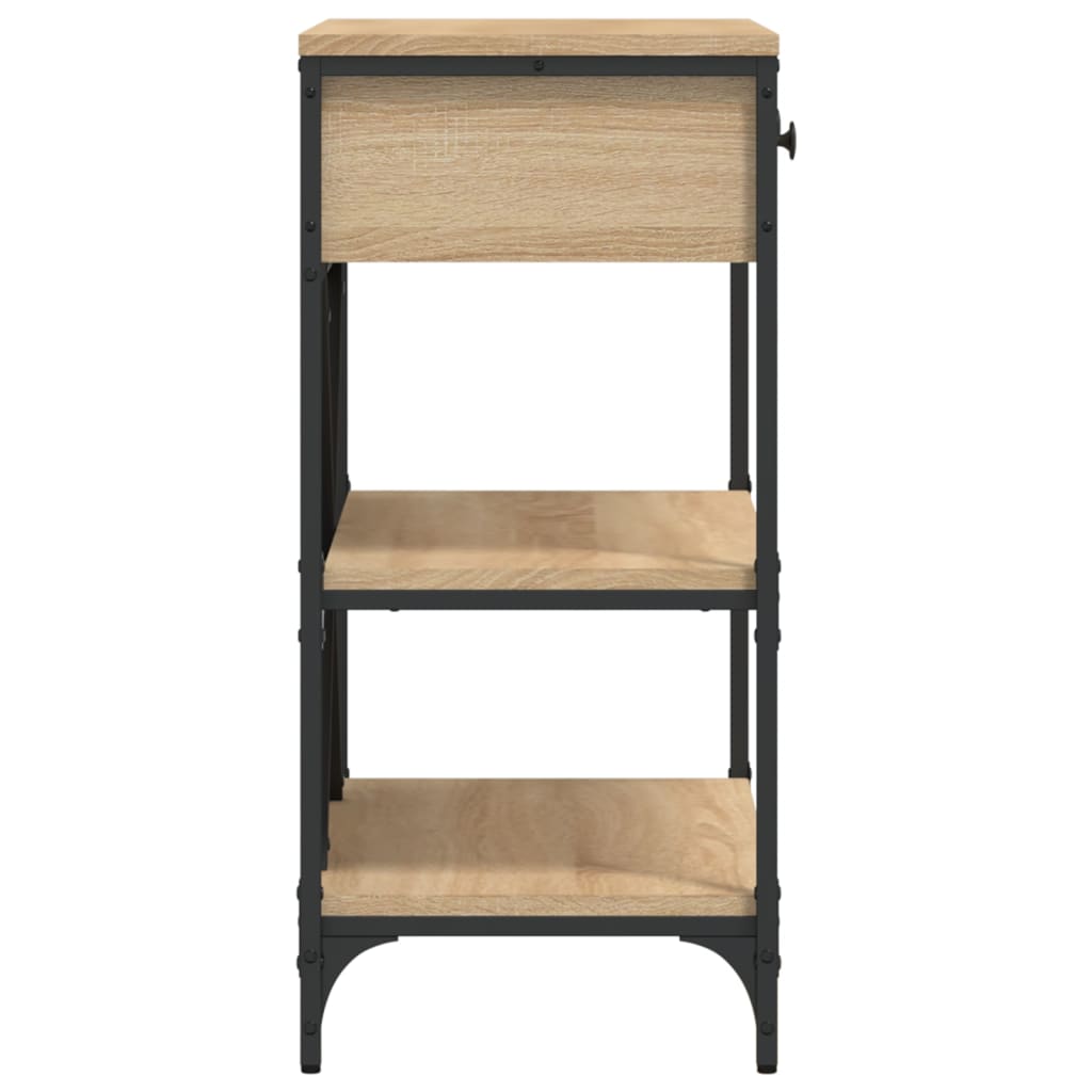 Τραπέζι Κονσόλα Sonoma Δρυς 75x34,5x75 εκ. Επεξεργασμένο Ξύλο