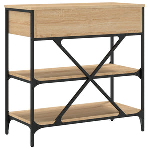 Τραπέζι Κονσόλα Sonoma Δρυς 75x34,5x75 εκ. Επεξεργασμένο Ξύλο