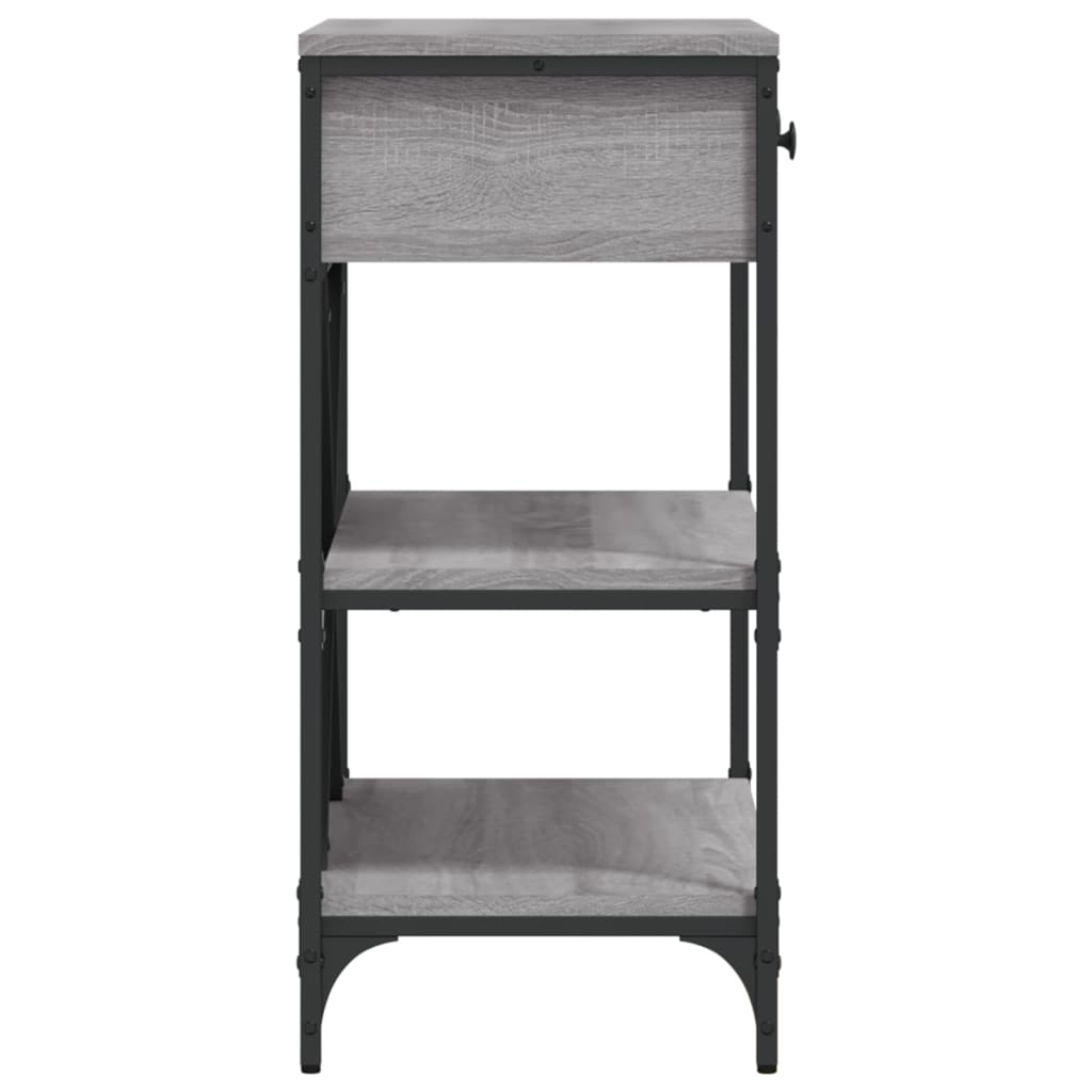 Τραπέζι Κονσόλα Γκρι Sonoma 75x34,5x75 εκ. Επεξεργασμένο Ξύλο