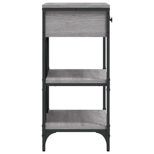 Τραπέζι Κονσόλα Γκρι Sonoma 75x34,5x75 εκ. Επεξεργασμένο Ξύλο