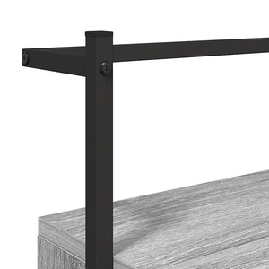 Κομοδίνο Επιτοίχιο Γκρι Sonoma 35x30x51 εκ. από Επεξεργ. Ξύλο