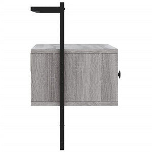 Έπιπλο Τηλεόρασης Επιτοίχιο Γκρι Sonoma 60,5x30x51 εκ. Επ. Ξύλο