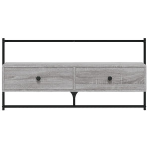 Έπιπλο Τηλεόρασης Επιτοίχιο Γκρι Sonoma 100,5x30x51 εκ Επ. Ξύλο