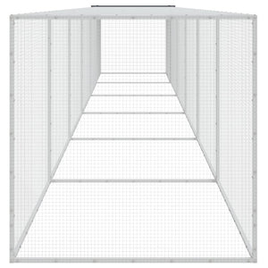 Κοτέτσι - Κλουβί με Στέγη Ανθρακί 603x98x90 εκ. Γαλβαν. Ατσάλι