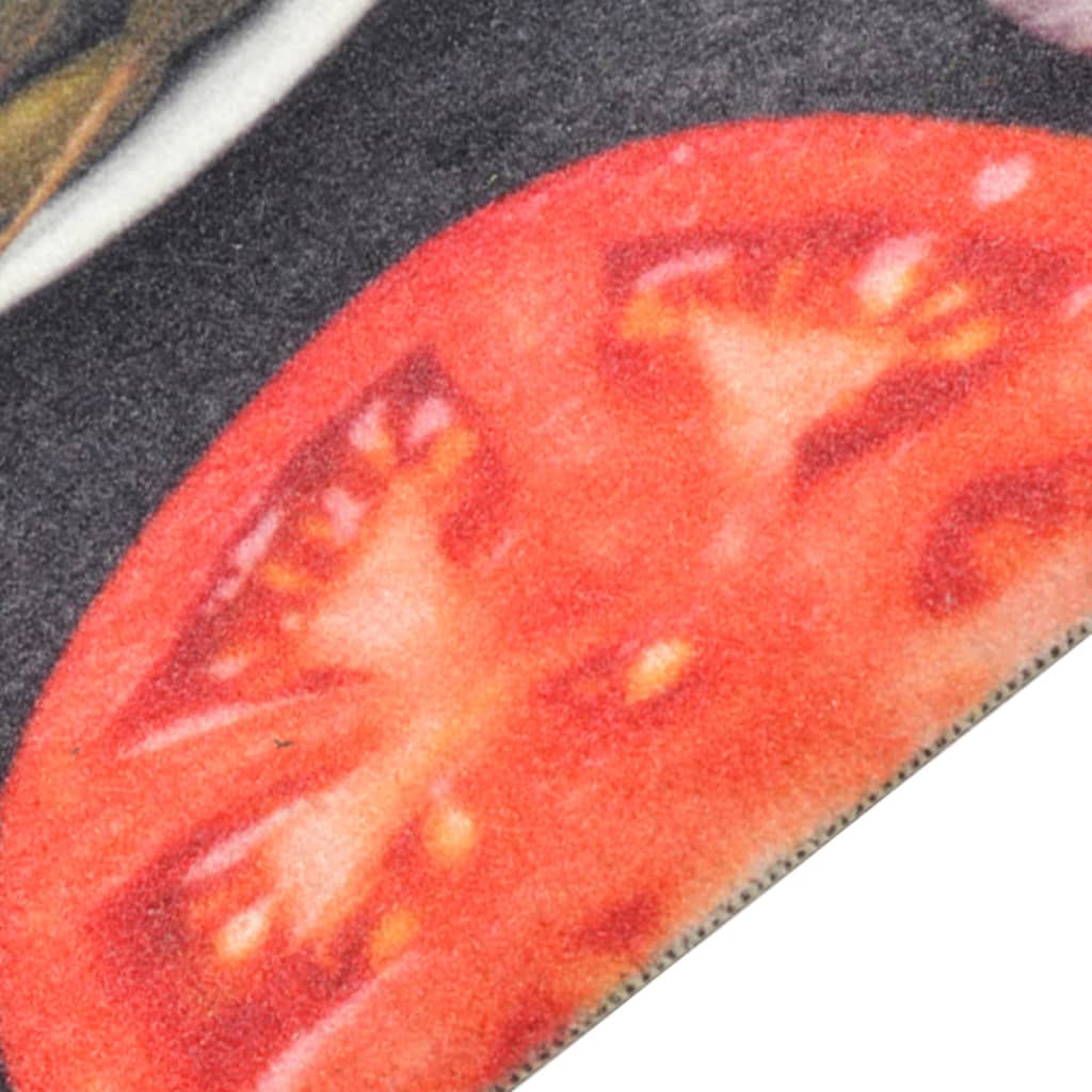 Χαλί Κουζίνας Πλενόμ. Σχέδιο Κρασί/Δείπνο 45x150 εκ. Βελούδινο - PAKOBAZAAR