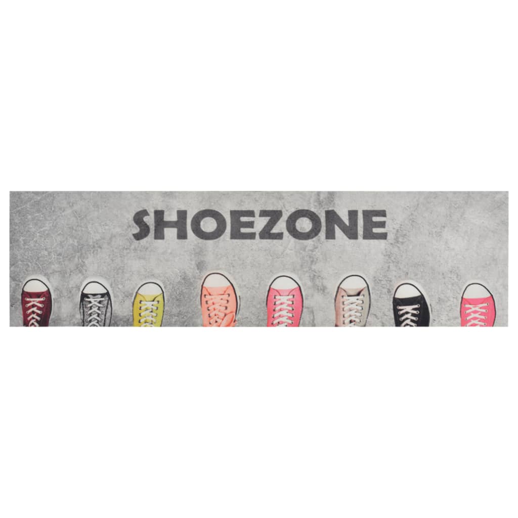 Χαλί Κουζίνας Πλενόμενο Επιγραφή Shoezone 45x150 εκ. Βελούδινο - PAKOBAZAAR
