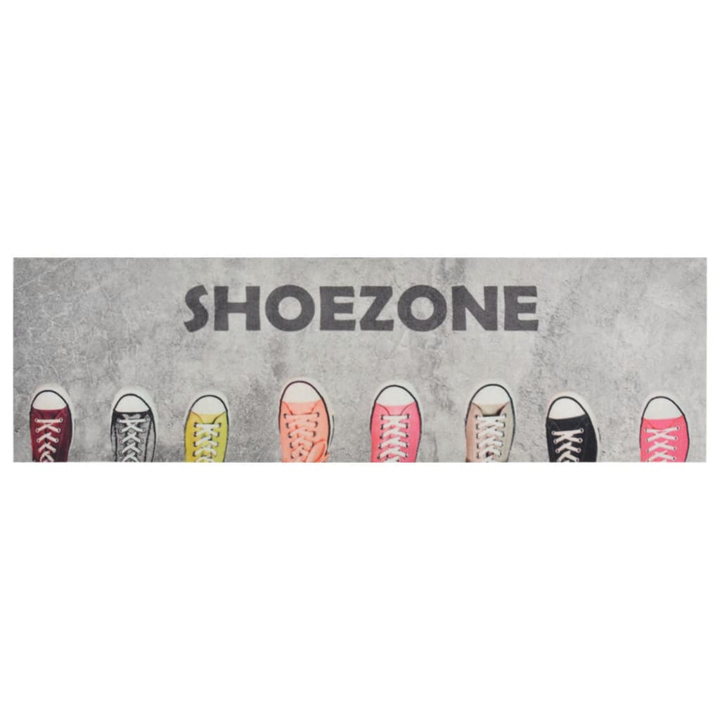 Χαλί Κουζίνας Πλενόμενο Επιγραφή Shoezone 60x180 εκ. Βελούδινο - Pakobazaar