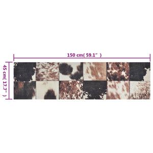 Χαλί Κουζίνας Πλενόμενο Σχέδιο Τρίχωμα Ζώων 45x150εκ. Βελούδινο - PAKOBAZAAR