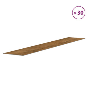 Πάνελ Τοίχου Ξύλινη Εμφάνιση Καφέ 4,12 μ² από PVC - Pakobazaar