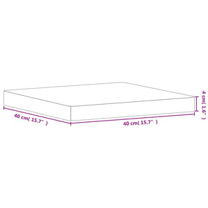 Επιφάνεια Τραπεζιού Τετράγωνη 40x40x4 εκ. Μασίφ Ξύλο Οξιάς