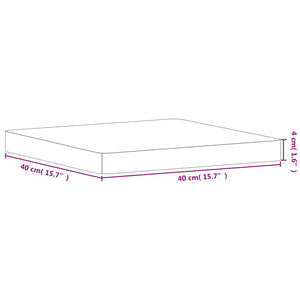 Επιφάνεια Τραπεζιού Τετράγωνη 40x40x4 εκ. Μασίφ Ξύλο Οξιάς