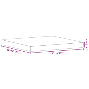 Επιφάνεια Τραπεζιού Τετράγωνη 50 x 50 x 4 εκ. Μασίφ Ξύλο Οξιάς