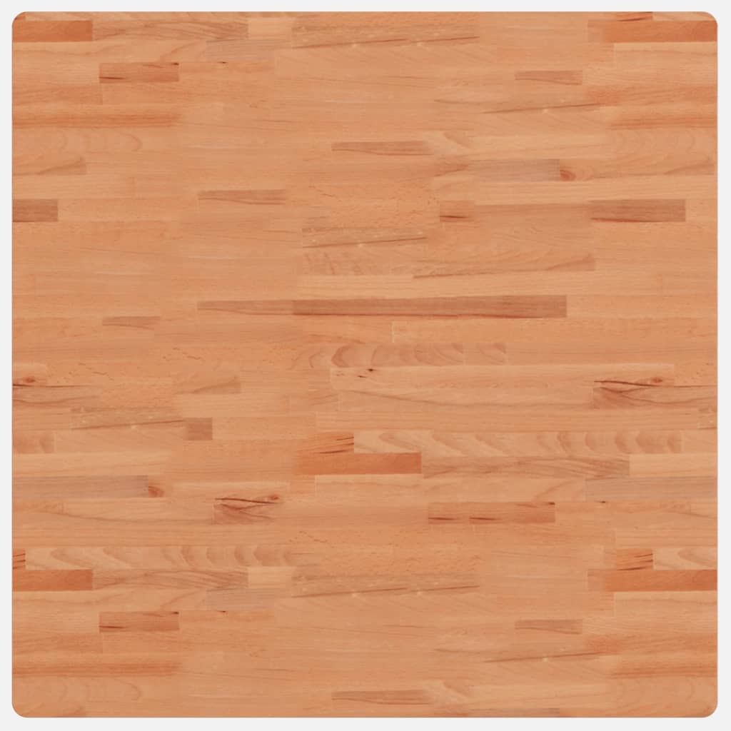 Επιφάνεια Τραπεζιού Τετράγωνη 90x90x4 εκ. Μασίφ Ξύλο Οξιάς